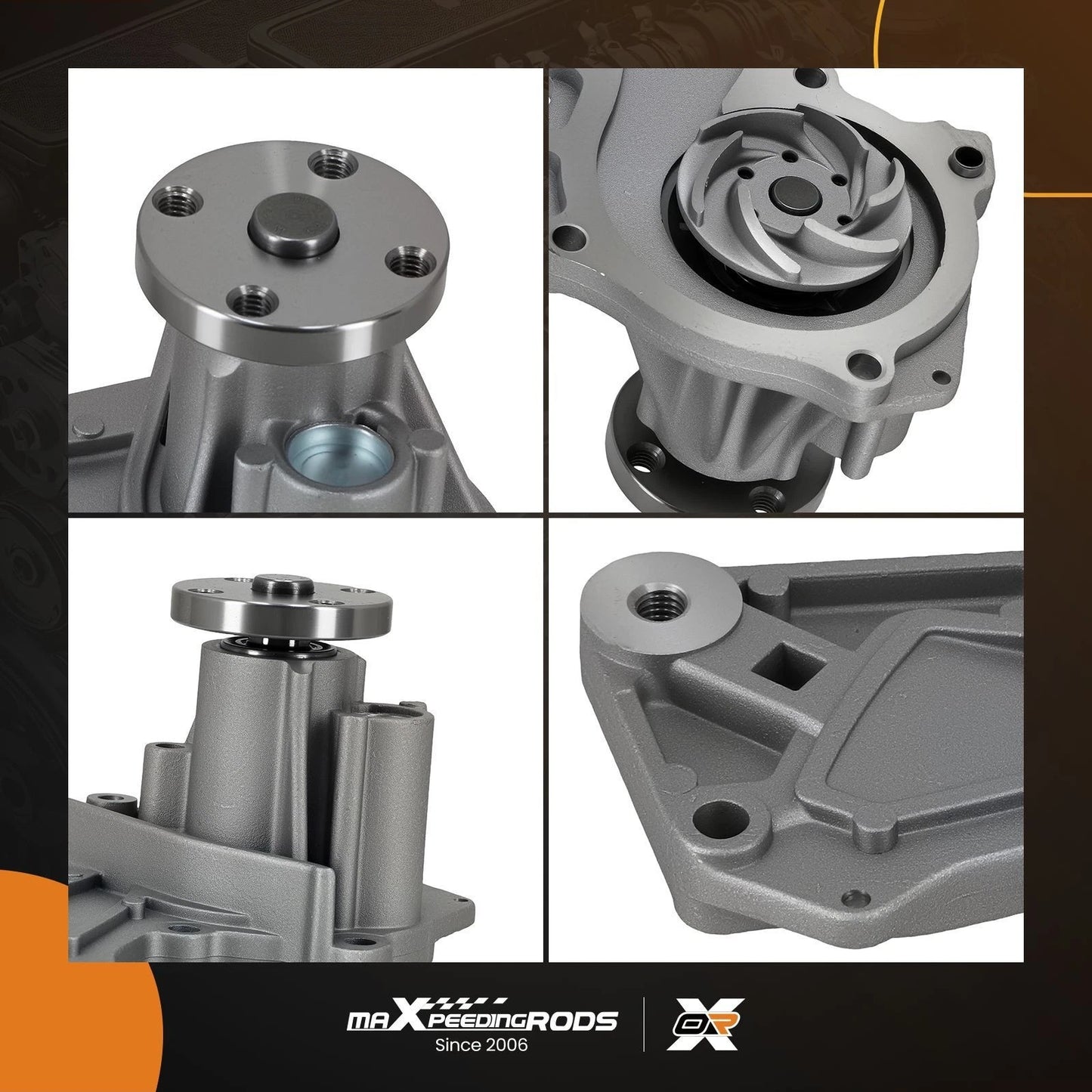 Coolant Water Pump for Ford Escape Fusion (2013–2019) Aluminum Housing