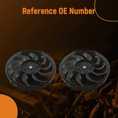 High Flow Cooling Fan 12 in for Universal Engine (1730 CFM, Black)