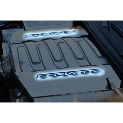 Brushed Stainless Steel 'Corvette' Fuel Rail Insert Kit for 14-19 Chevy Corvette