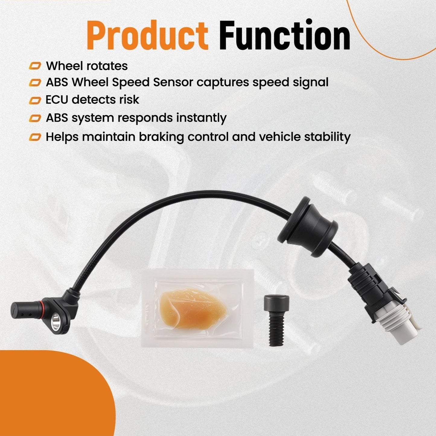 ABS Wheel Speed Sensor for Chevrolet Equinox Pontiac Torrent Captiva (2007–2012)