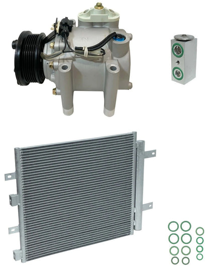AC Compressor Kit With Condenser for Jaguar S-Type 3.0L V6 (2007–2008)