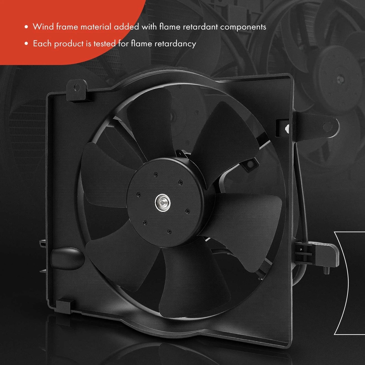 Cooling Fan Assembly with Shroud for Chevy Aveo 2005–2008