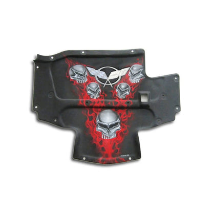 Hood Badge Stainless Steel Crossed Flags Replacement for Chevy Corvette (1997–2004)