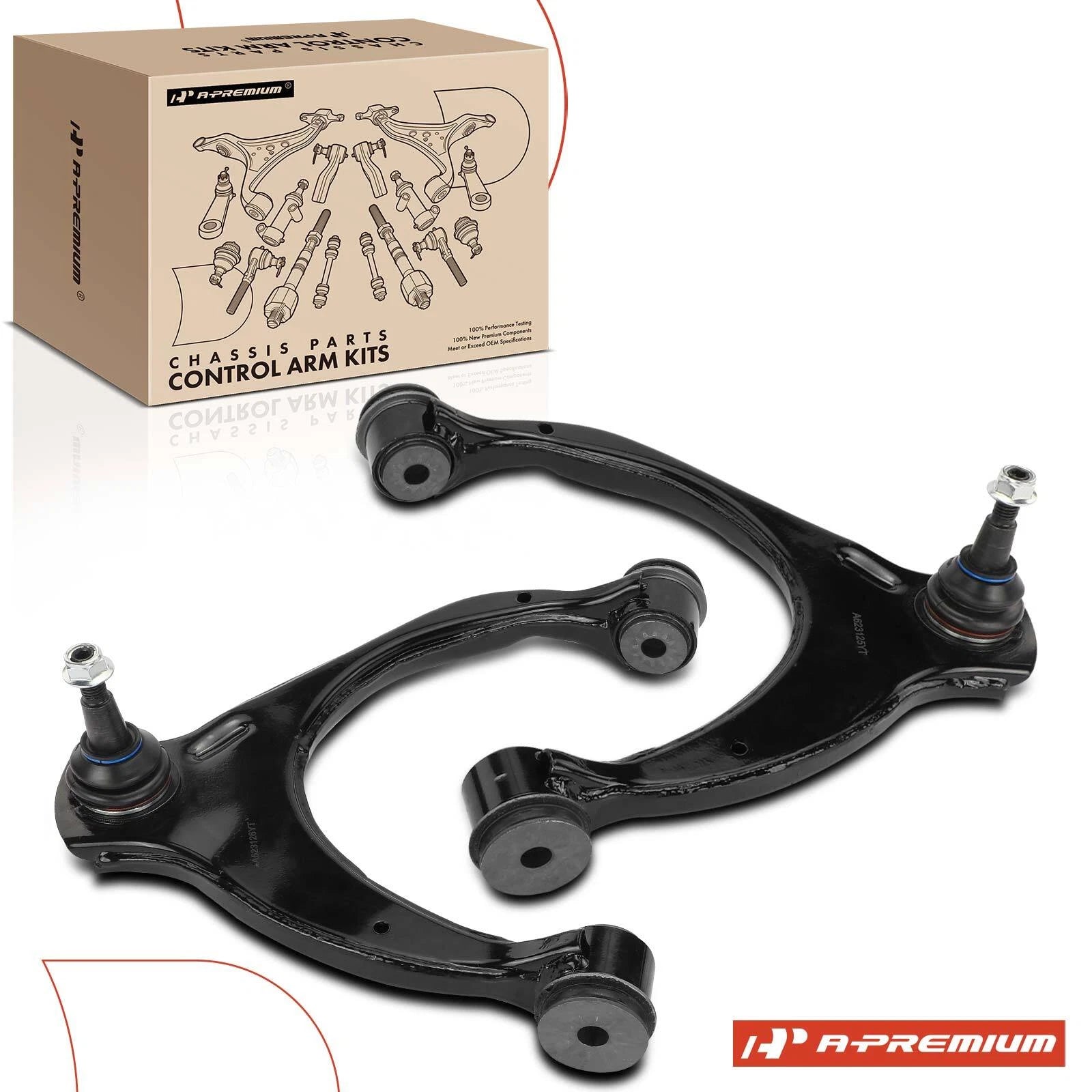 2X Front Upper Control Arm with Ball Joint for Chevy GMC Silverado Sierra (2014–2023)
