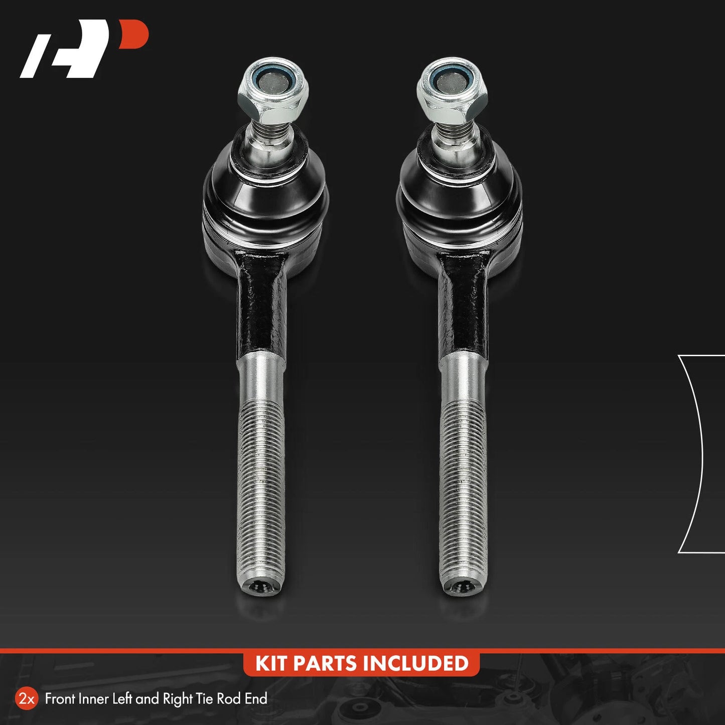 2X Front Inner Tie Rod End for Mercedes-Benz E420 SL500 SL600 (1994–2002)