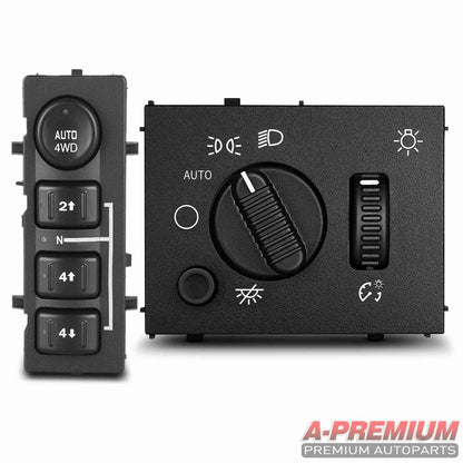 4X4 Selector Switch & Headlight Switch for Cadillac Chevrolet