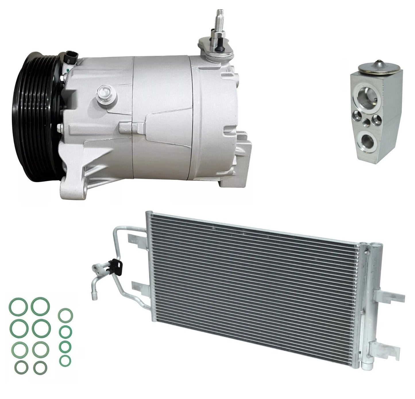 AC Compressor Kit With Condenser for Chevrolet Impala 5.3L (2008–2008)