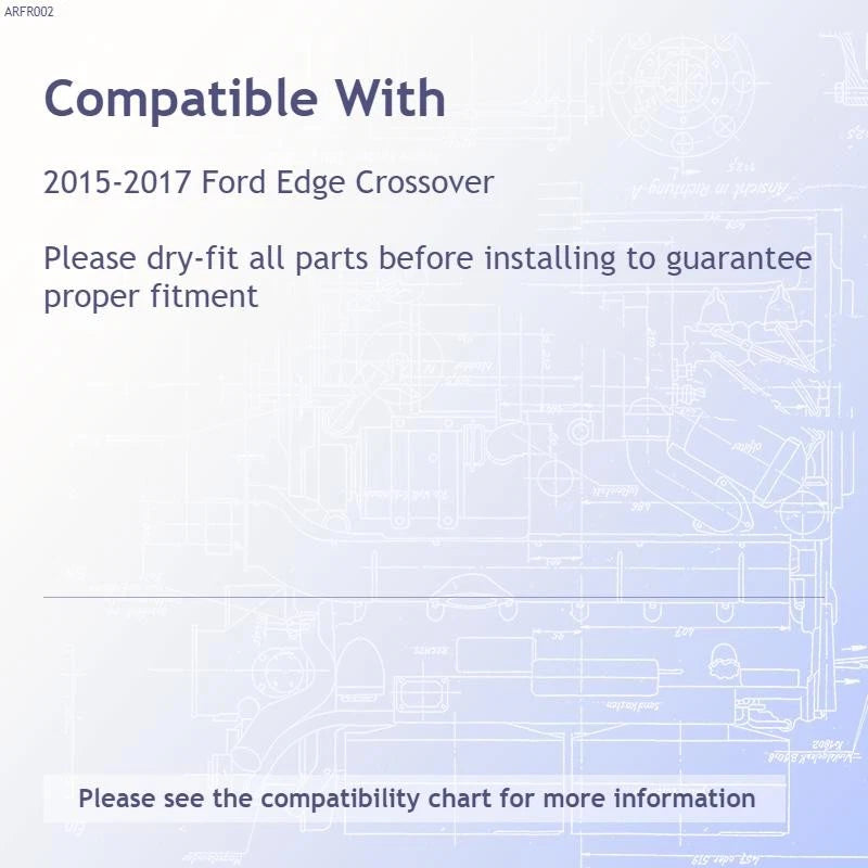 Body Side Molding Set Raised Chrome for 2015–2020 Ford Edge Crossover