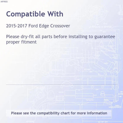 Body Side Molding Set Raised Chrome for 2015–2020 Ford Edge Crossover
