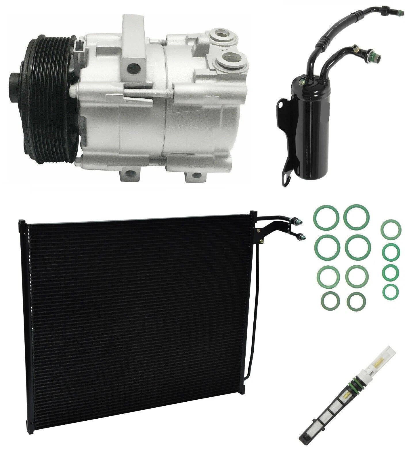 A/C Compressor Kit with Condenser for Ford E-450 Super Duty (2007–2007)