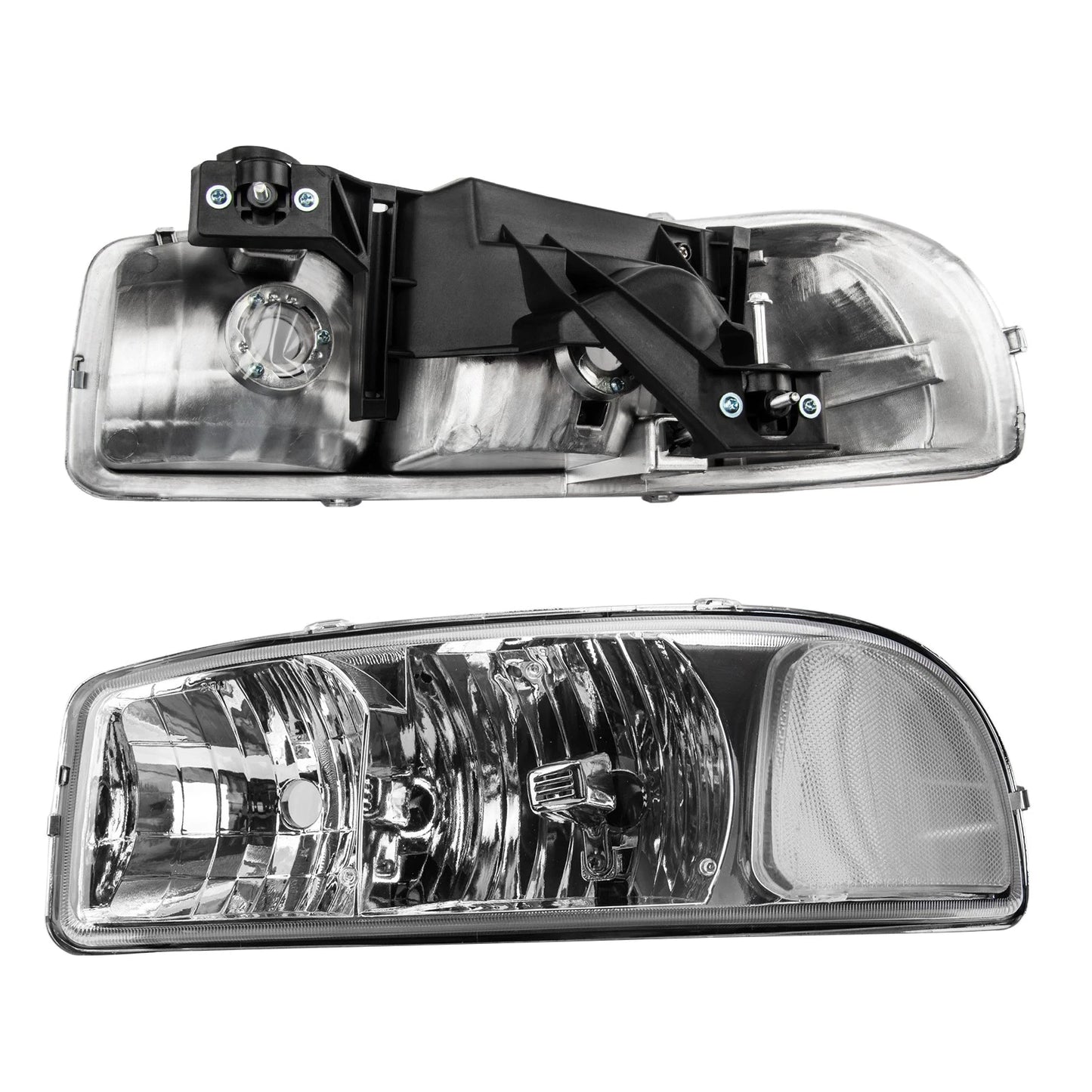 Headlight Assembly for GMC Yukon (2000–2005) Halogen V8 5.3L Chrome