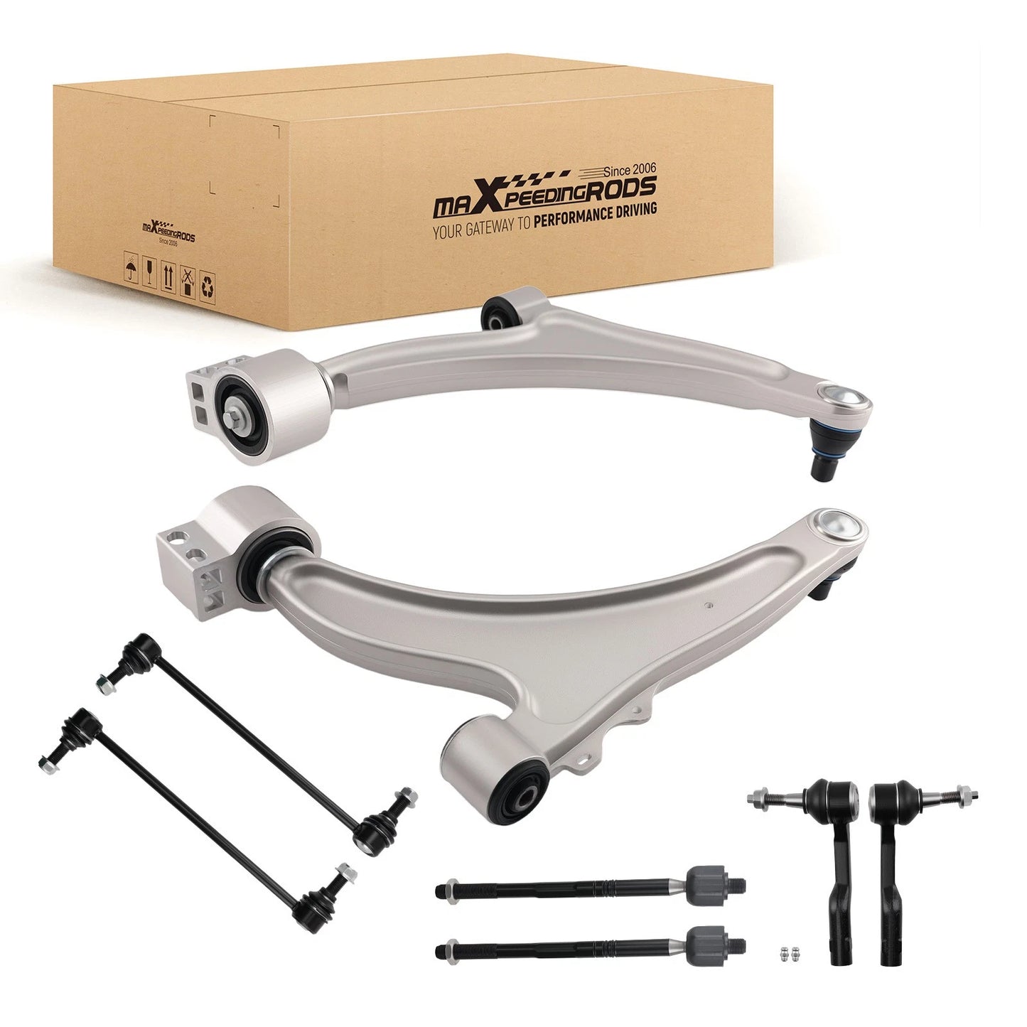 Front Lower Control Arms and Tie Rods and Sway Bar Links for Chevy Malibu (2013–2015)