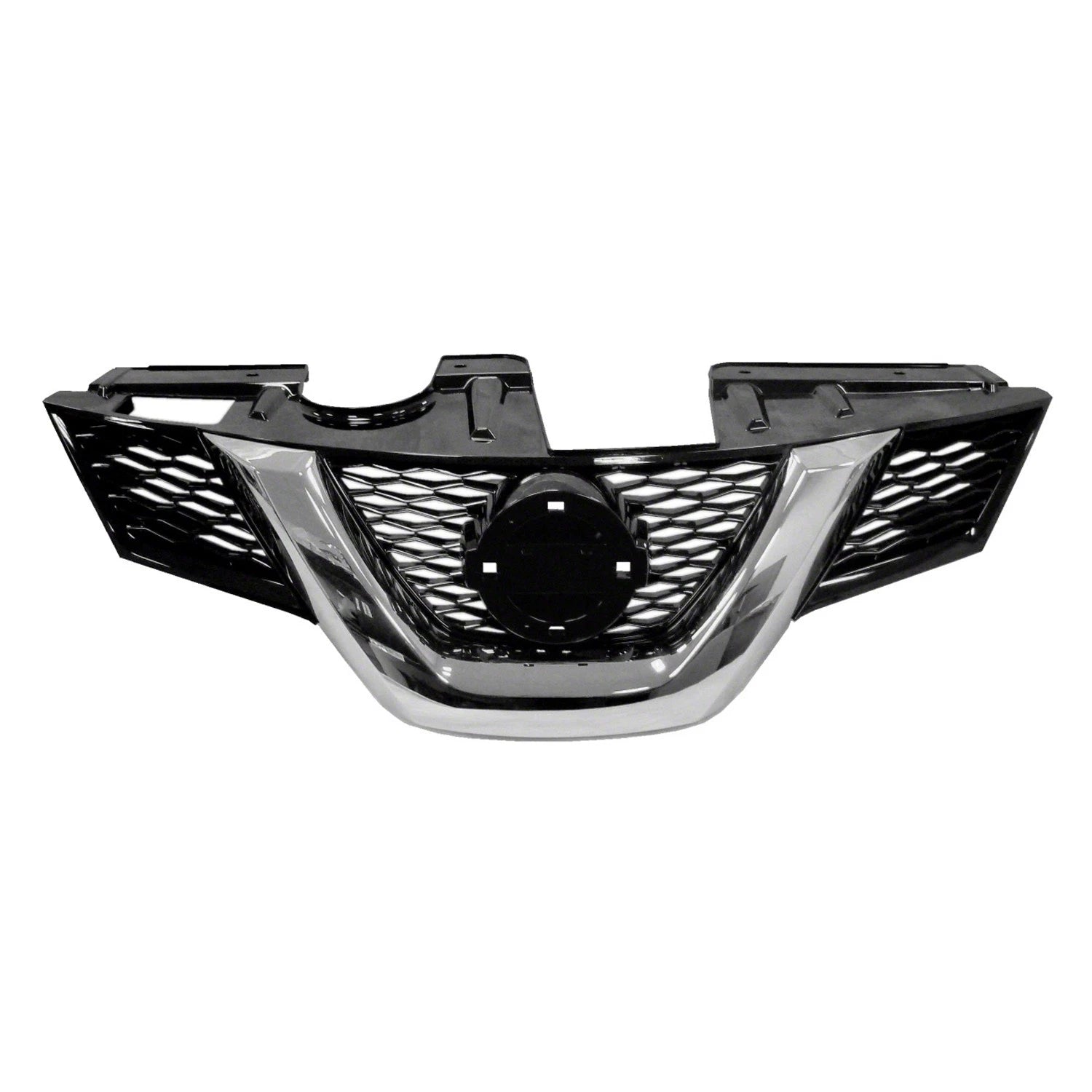 Replacement Black Chrome Plastic Front Grille For 2014-2015 Nissan Rogue