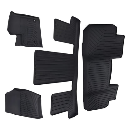 Black TPE Floor Mat Set for Chevrolet Traverse (2018–2025)