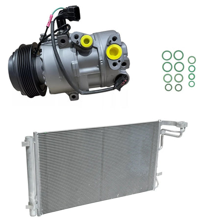 A/C Compressor Kit With Condenser Replacement for Hyundai Veloster 2.0 (2020–2020)