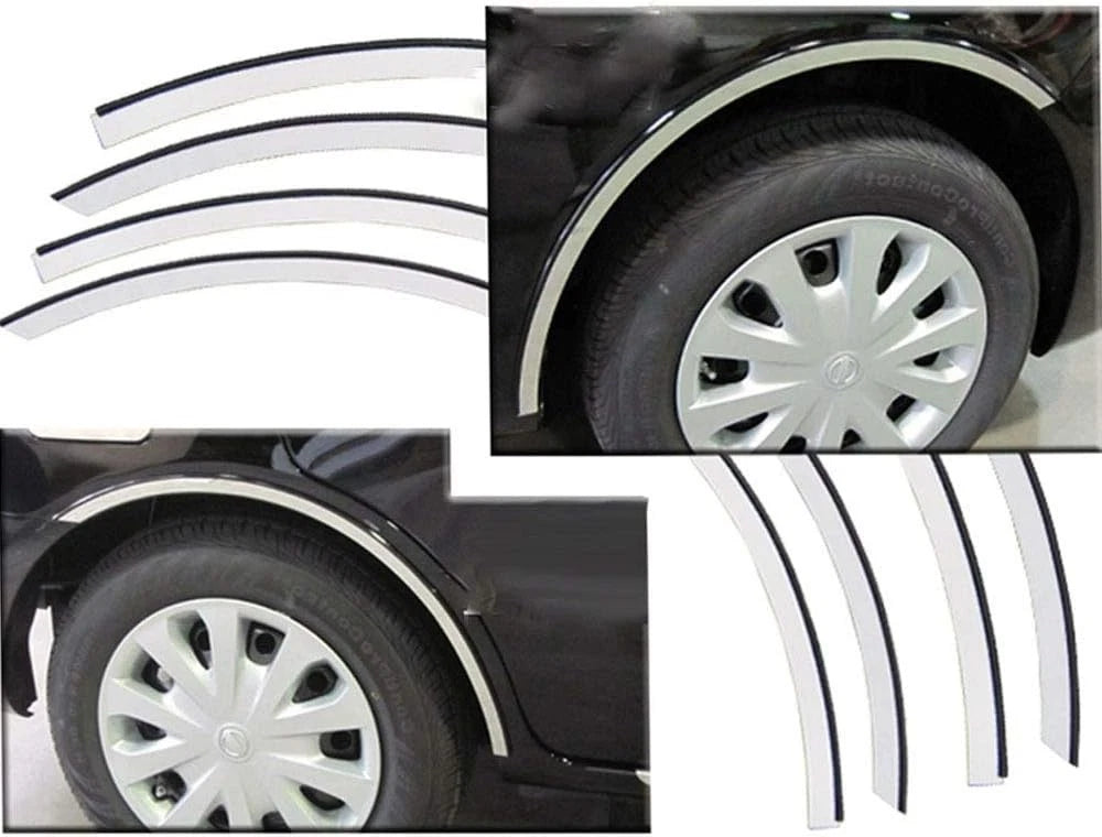 Fender Trim 4pc Stainless with 3M Gasket for Nissan Versa (2012–2019)