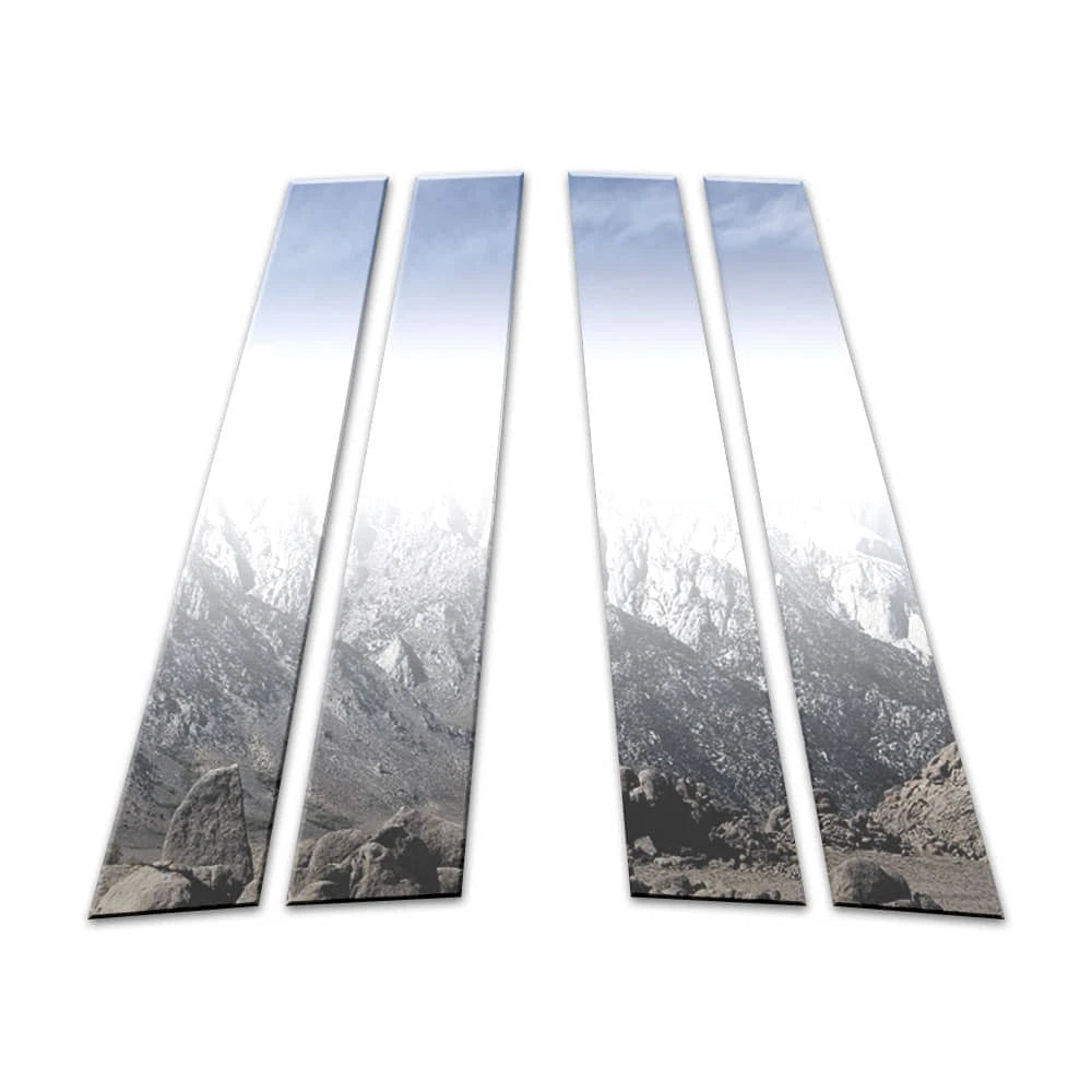 4Pc Chrome Pillar Post Covers for Mercedes C Class W204 (2008–2014)