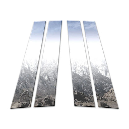4Pc Chrome Pillar Post Covers for Mercedes C Class W204 (2008–2014)