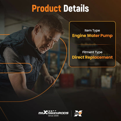 Engine Water Pump for Chevrolet Camaro SS V8 6.2L (2010–2015)