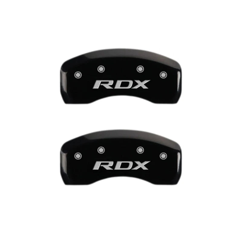 Black Caliper Covers Set of 4 Engraved for Acura RDX (2019–2023)