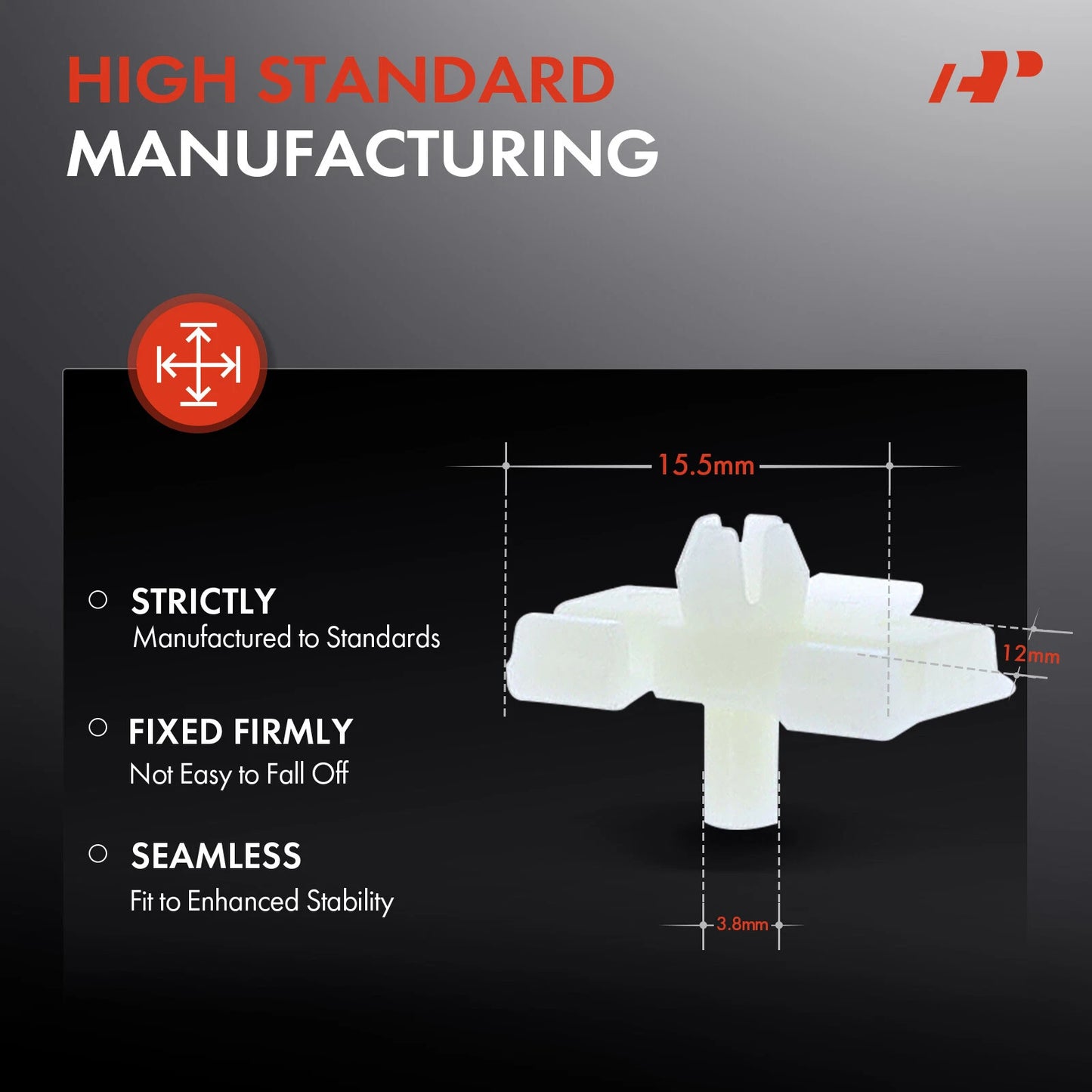 30x Nylon Lower Ledge Moulding Clips for Mercedes-Benz