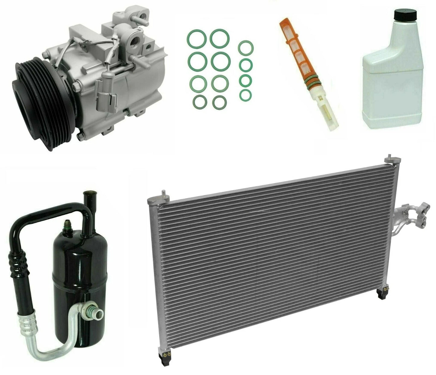 AC Compressor Kit with Condenser Replacement for Mitsubishi L200 (2010–2018)