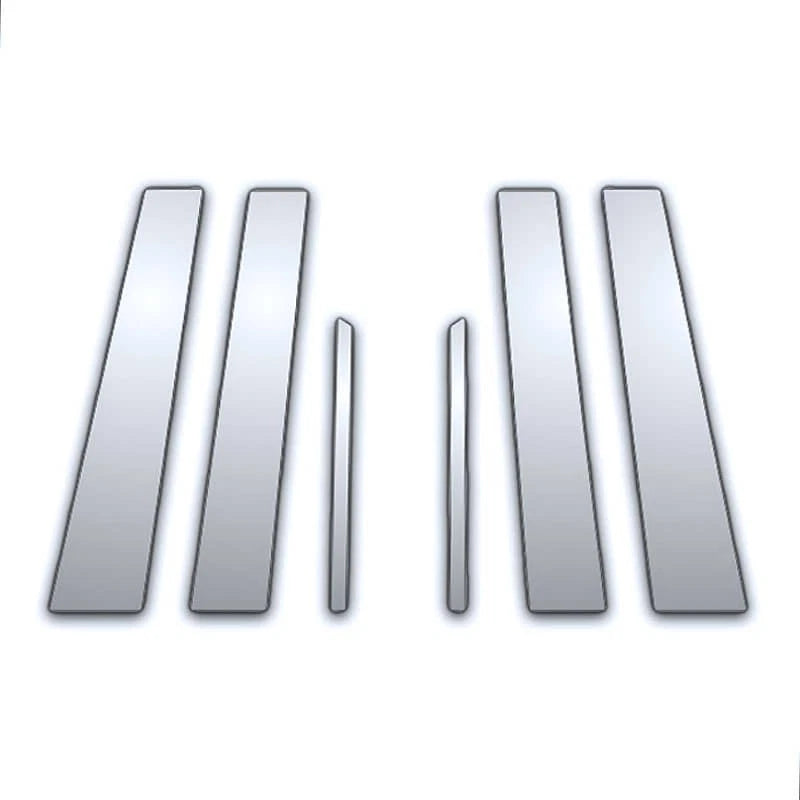 6Pc Chrome Pillar Post Covers for Dodge Caliber (2007–2012)