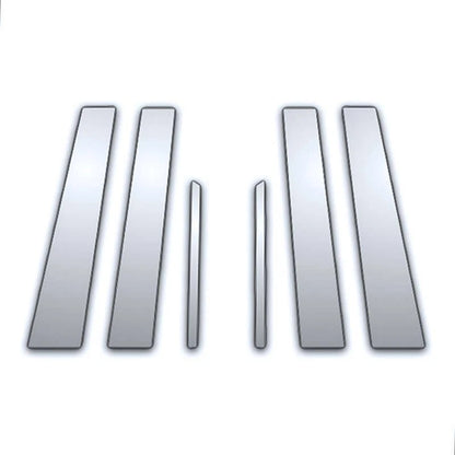 6Pc Chrome Pillar Post Covers for Dodge Caliber (2007–2012)