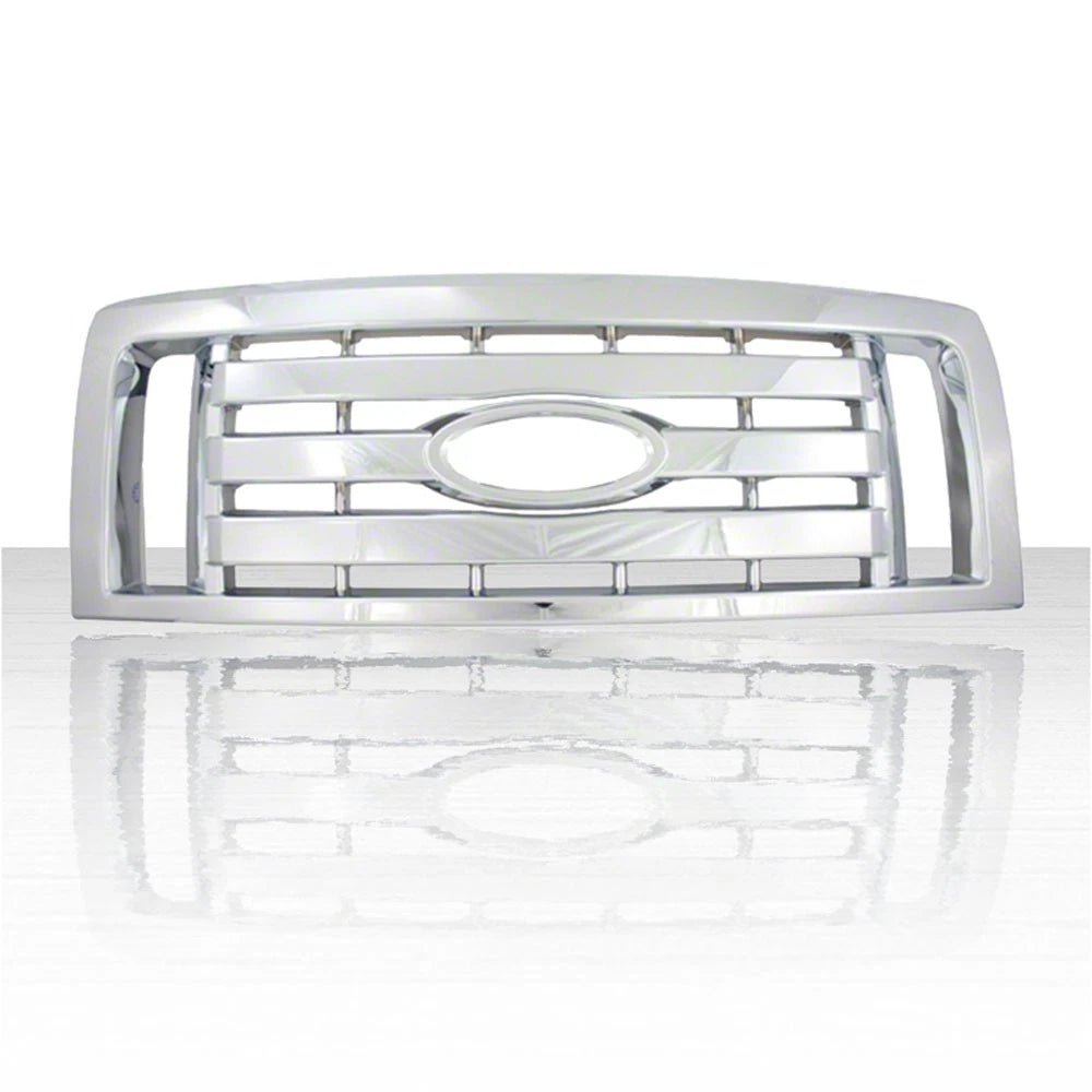 1pc Chrome ABS Grille Overlay for 2009-2012 Ford F-150 XL