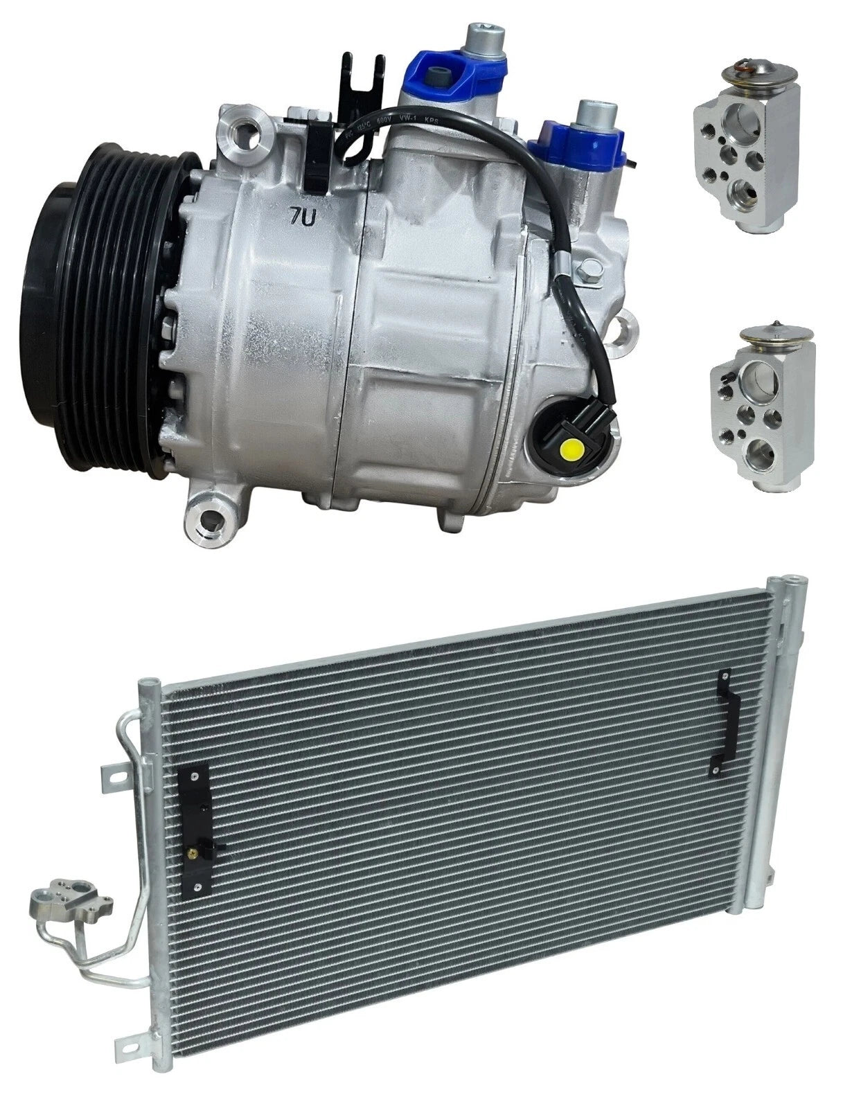 A/C Compressor Kit With Condenser for Porsche Cayenne 4.8L (2009–2010)