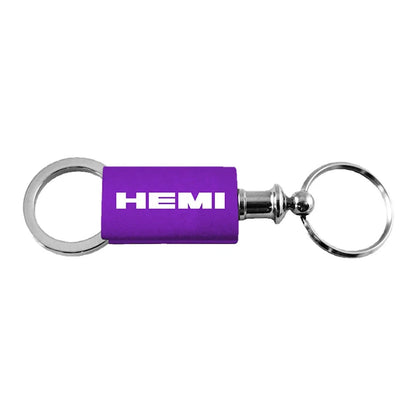 Purple Anodized Aluminum Valet Keychain - Officially Licensed for Hemi Vehicles