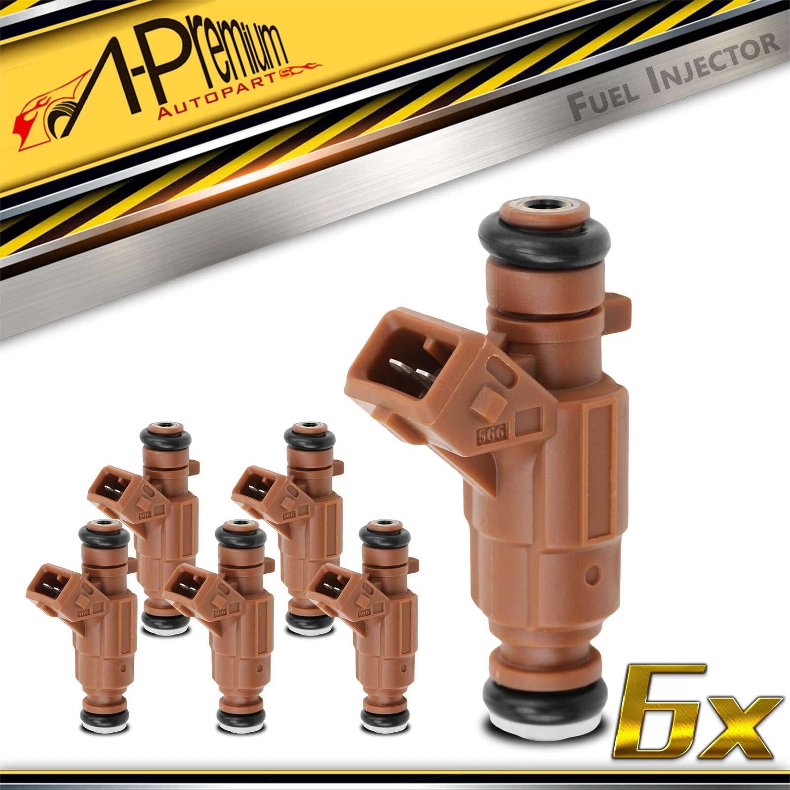 6x Fuel Injector for Mercedes-Benz C240 CLK320 E320 ML350 S350 (2003)