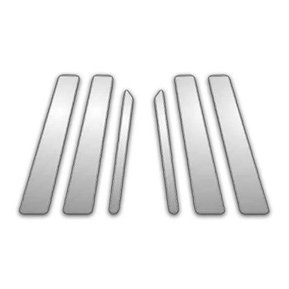6Pc Chrome Pillar Post Covers for 10-16 Mercedes E Class - P4310