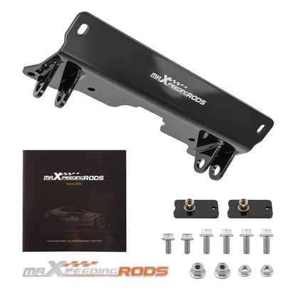 Black Coated Snow Mount Frame for Can-Am Defender (2016–2024) Steel Kit