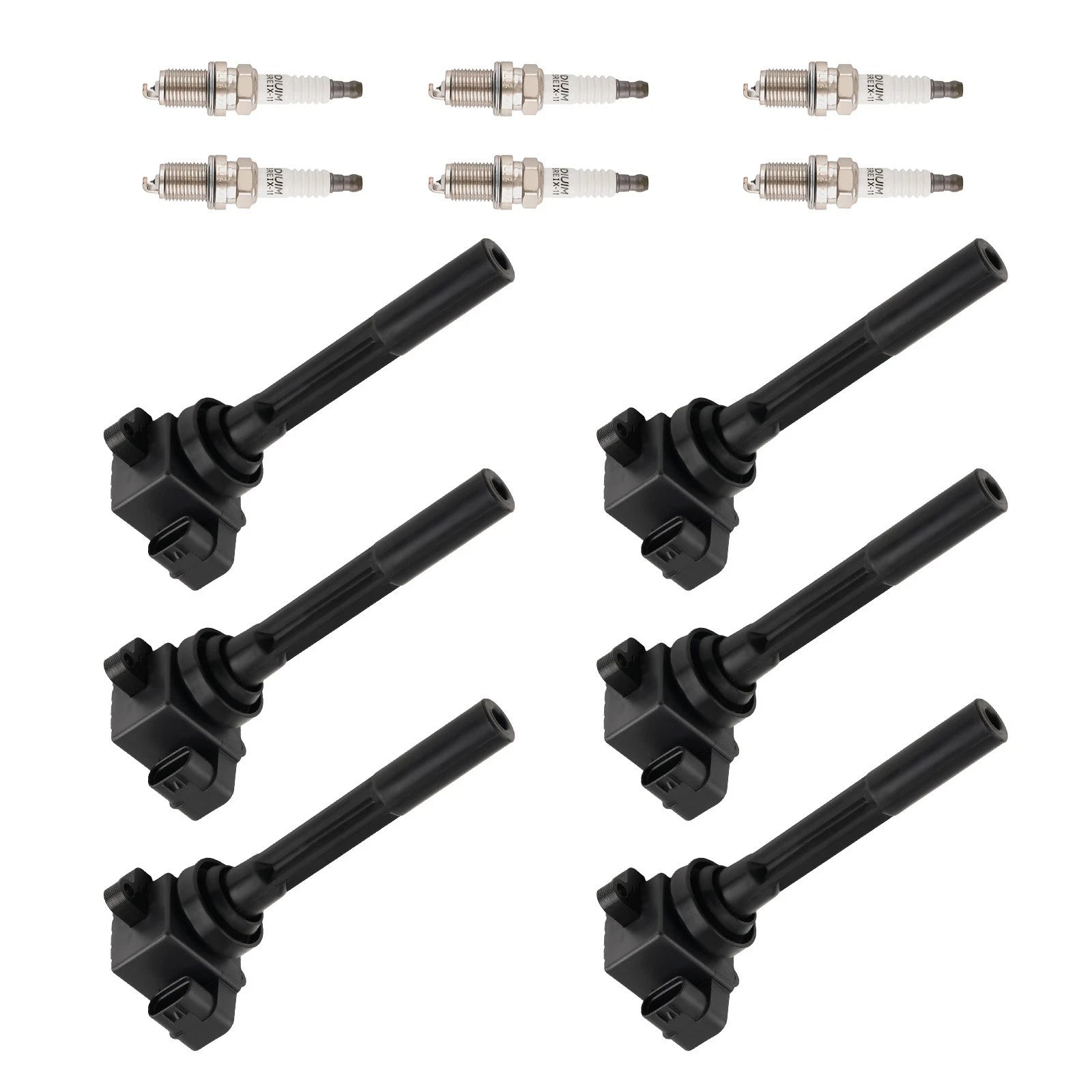 Ignition Coils & Spark Plug Set for Isuzu Amigo Rodeo 3.2L (1998–1999)
