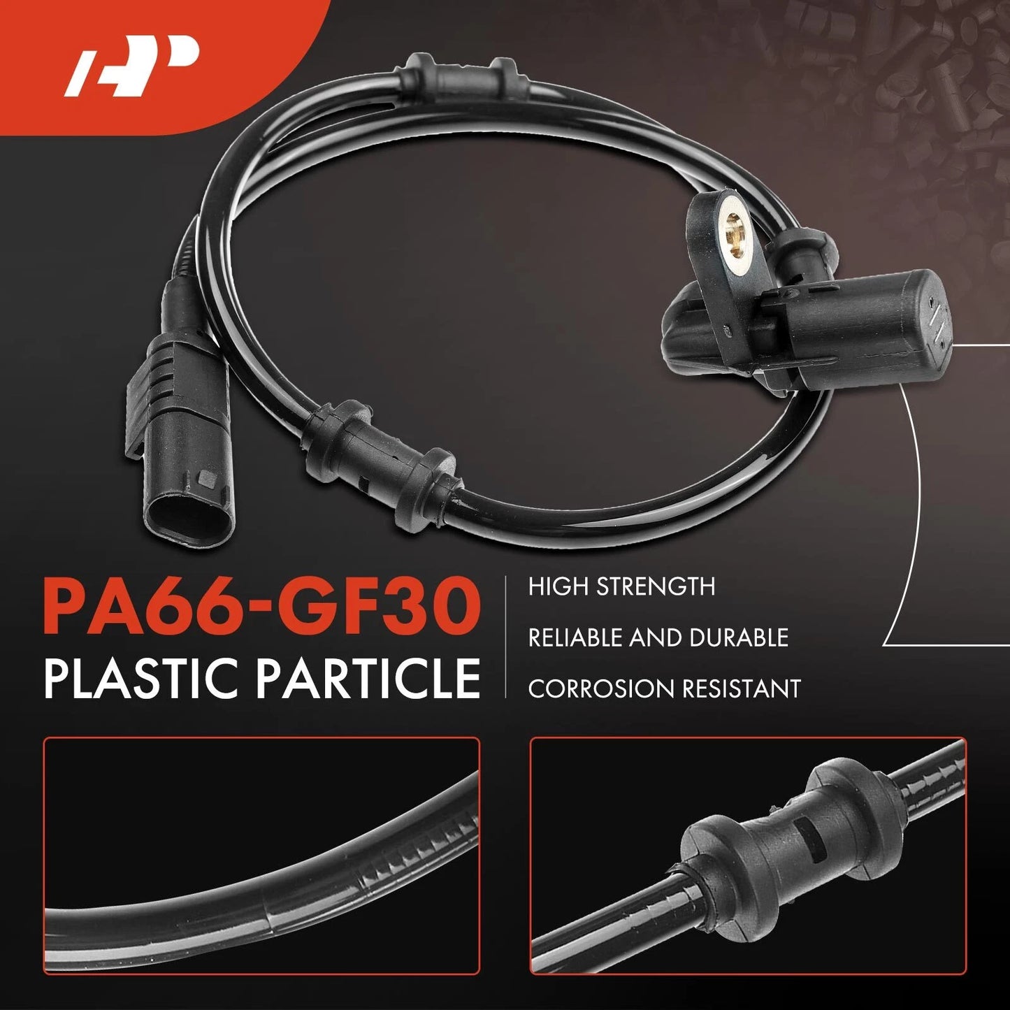 2X Rear ABS Wheel Speed Sensor for Mercedes-Benz ML320 ML500 (1999–2003)