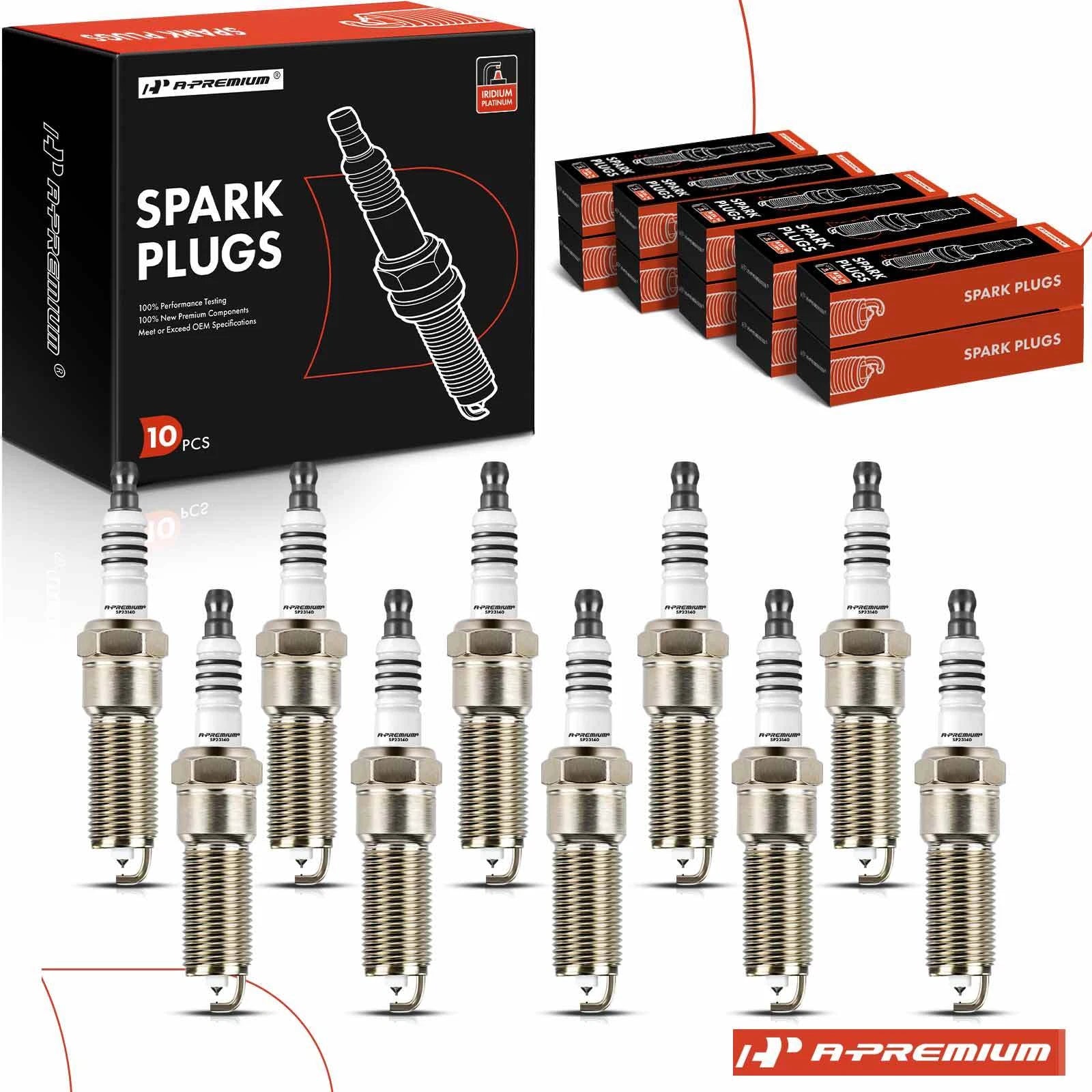 10x Iridium Platinum Spark Plugs for Dodge Viper (2008–2010, 2015–2017)