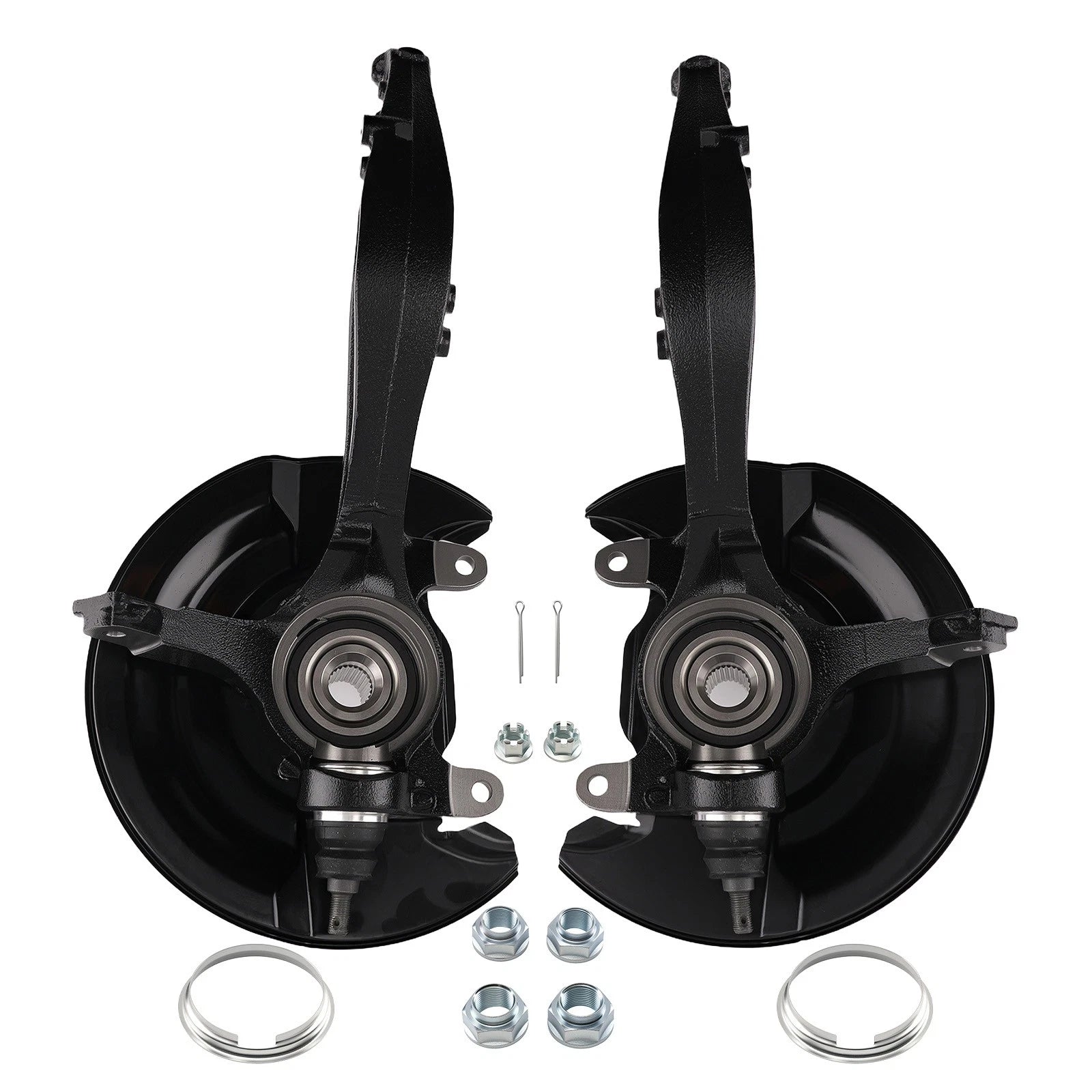 Front Wheel Bearing Hub w/ Knuckle Pair for Honda Accord 2003–2007 2.4L
