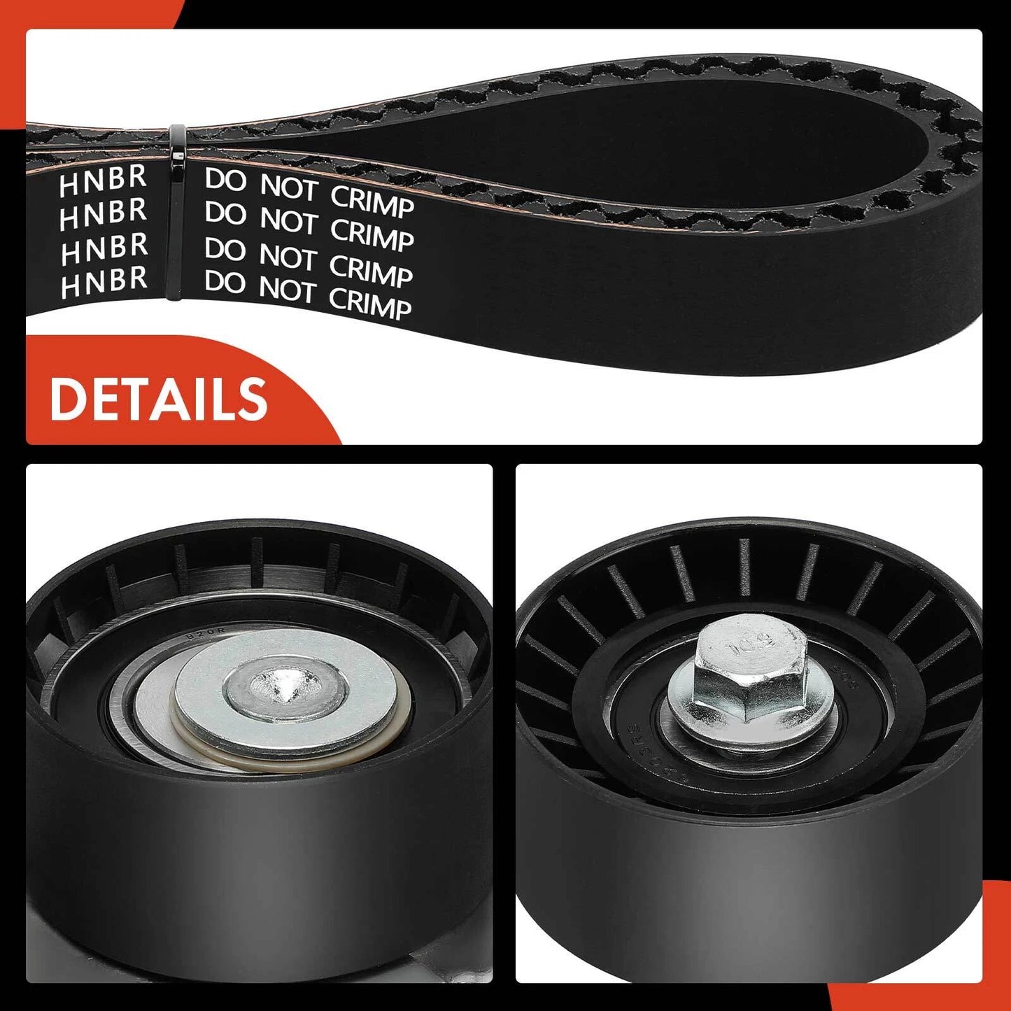6x Timing Belt Kit for Chevy Aveo 2004–2011
