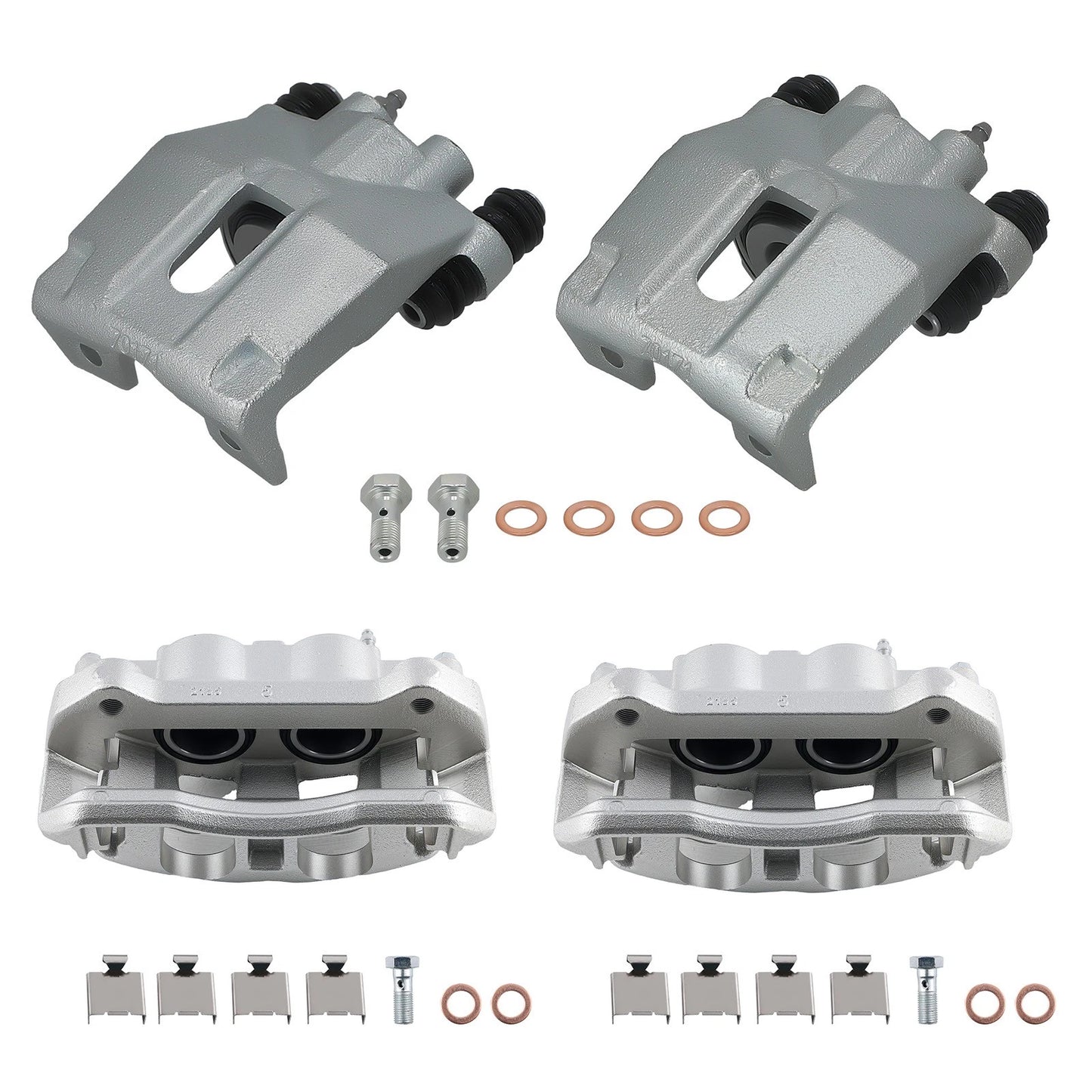 Front Rear Brake Caliper Full Set 4PCS for Ford F-150 (2010–2011)