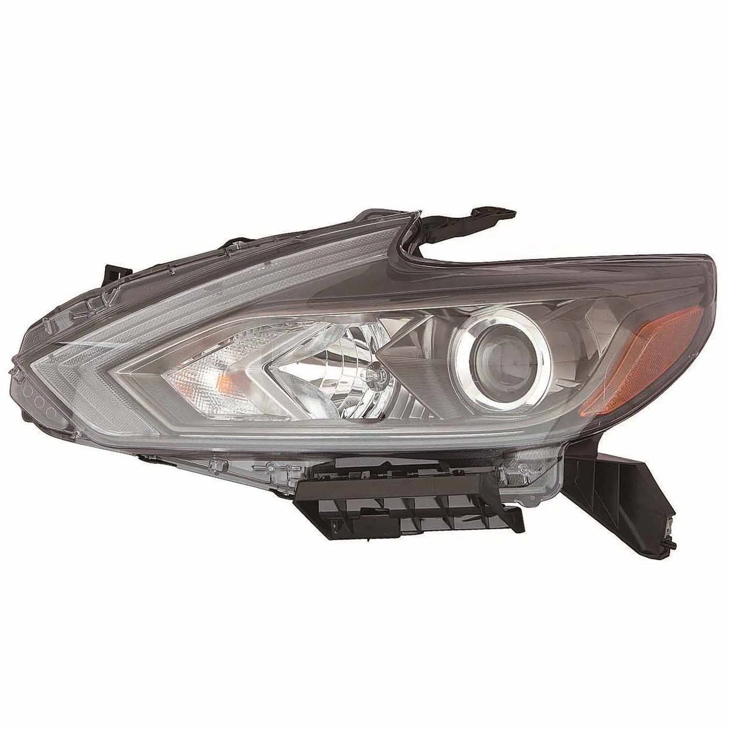 Halogen Headlight Assembly With Black Bezel for Nissan Altima (2016–2018)