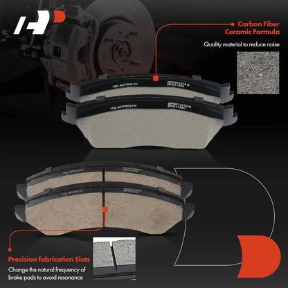 8x Ceramic Brake Pads for Chevy Silverado 1500 GMC (2007–2013)