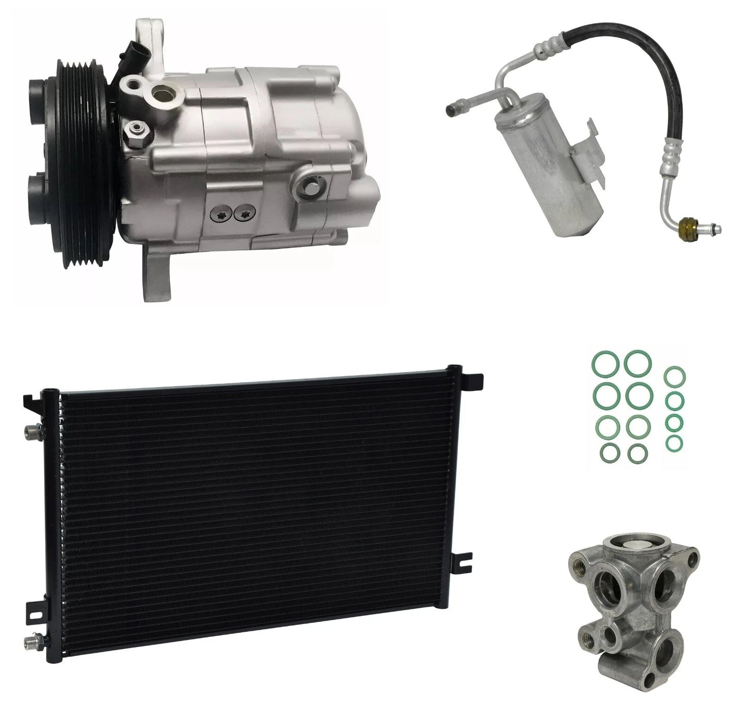 AC Compressor Kit with Condenser for Saturn SW2 1.9L (2001–2002)