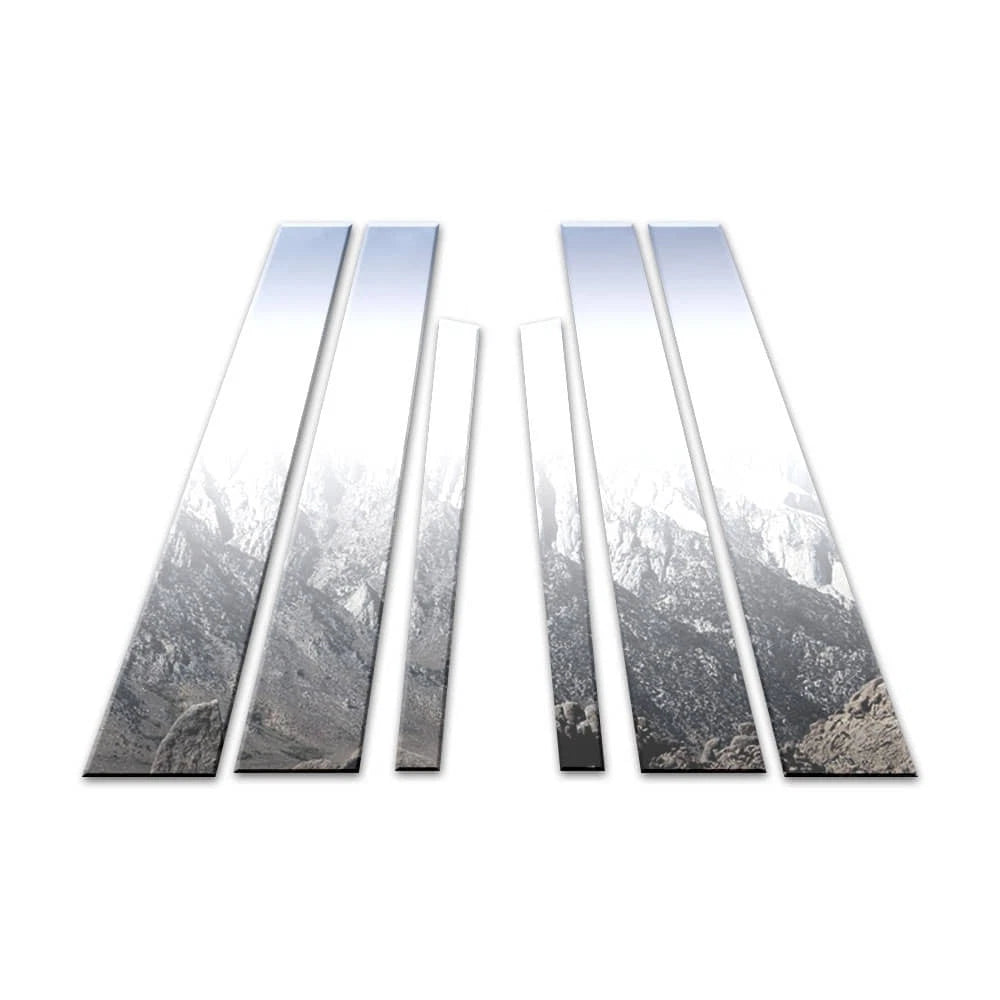6Pc Chrome Pillar Post Covers Replacement for BMW 7 Series (2009–2015)
