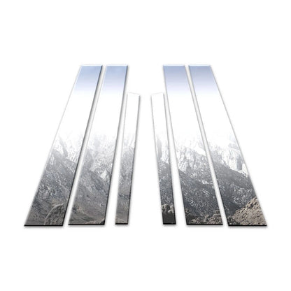 6Pc Chrome Pillar Post Covers Replacement for BMW 7 Series (2009–2015)