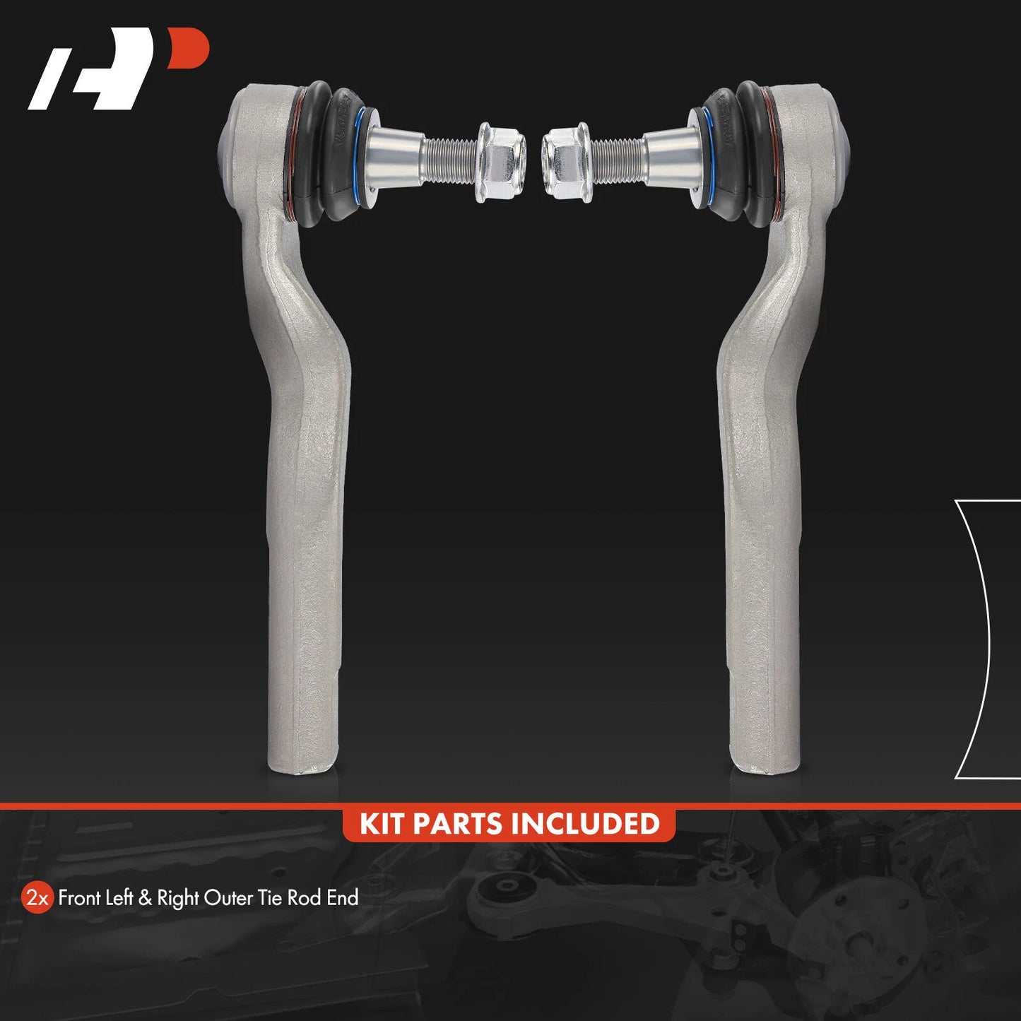 2X Front Outer Tie Rod End for Mercedes-Benz Metris (2016–2021)
