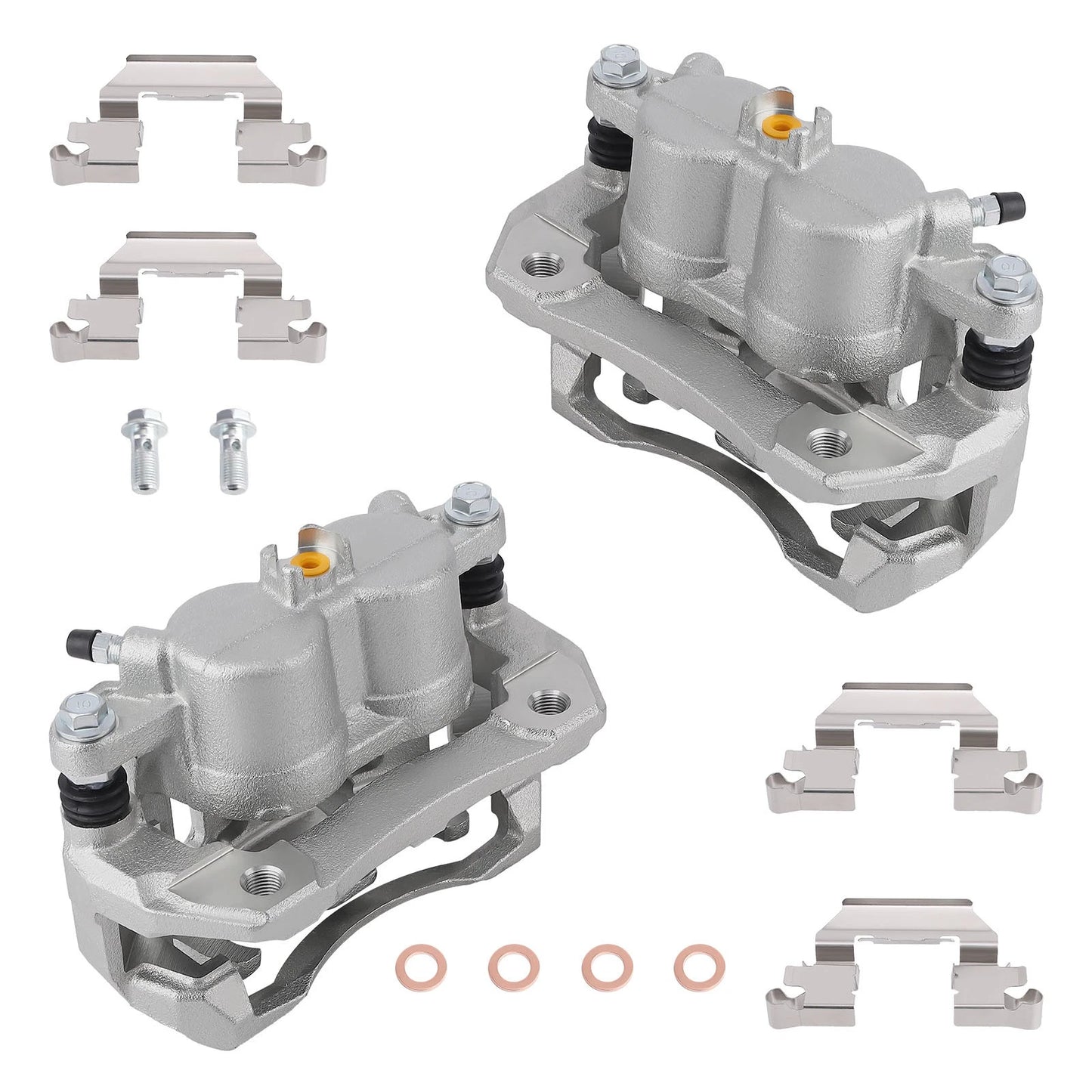Front Disc Brake Calipers with Brackets for Acura RDX (2007–2012)