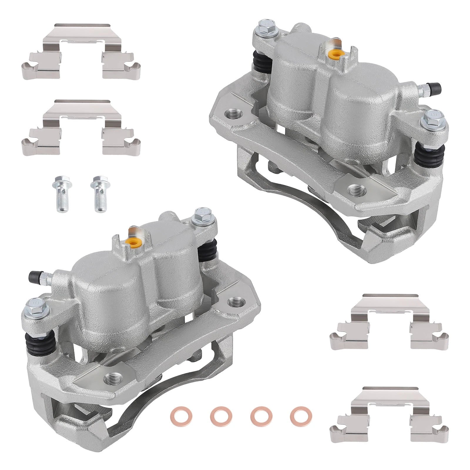 Front Disc Brake Calipers with Brackets for Acura RDX (2007–2012)