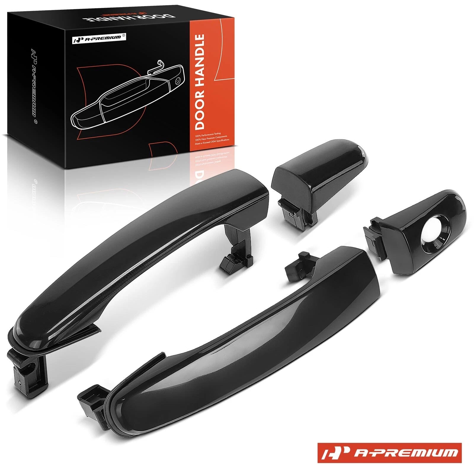 2X Front Smooth Exterior Door Handle for Chevy Equinox (2005–2009)