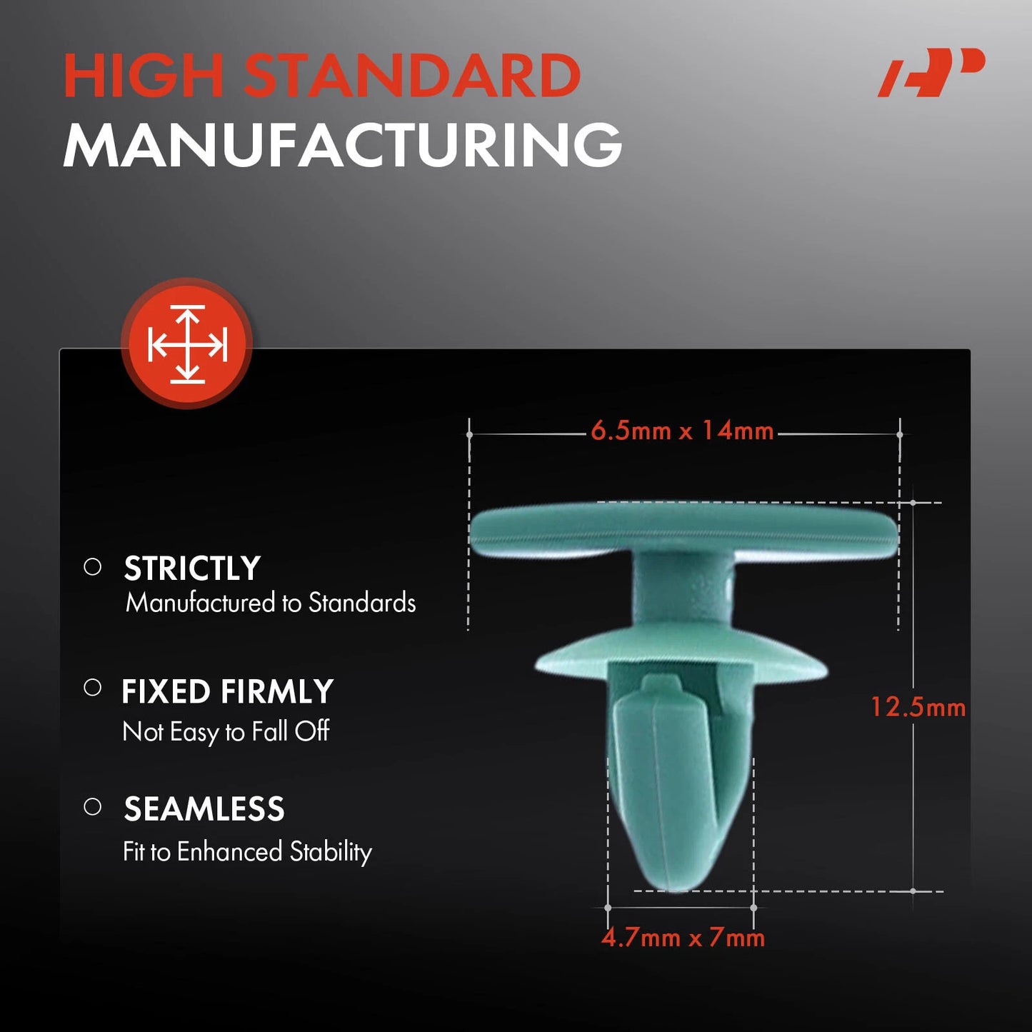 30x Nylon Door Weatherstrip Retainer Clips for Chevy Malibu (2008–2023)
